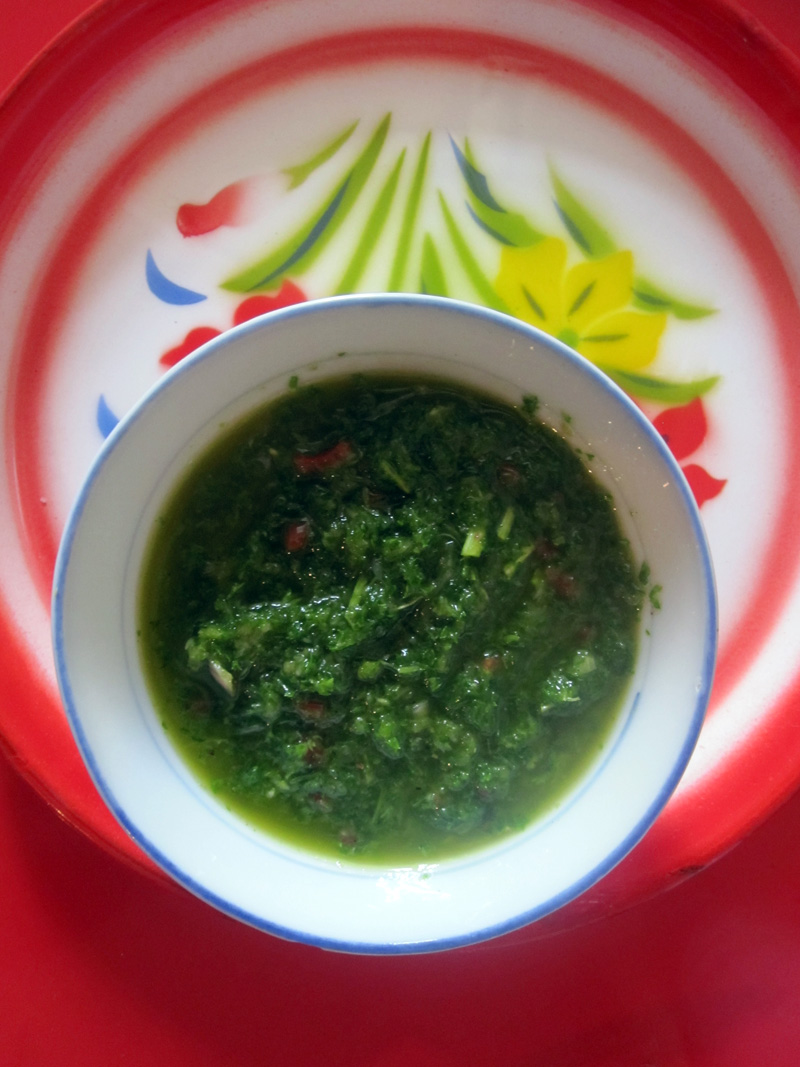 Empty the fridge - Chimichurri saus