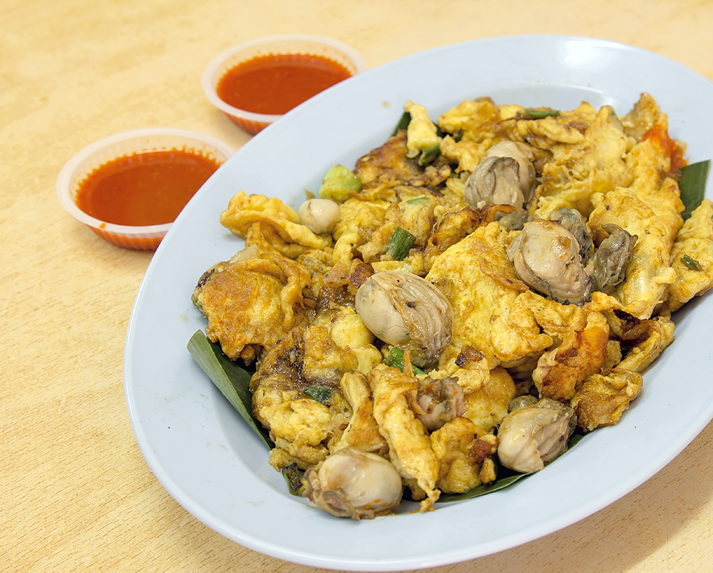 Empty the fridge - Omelet met oesters
