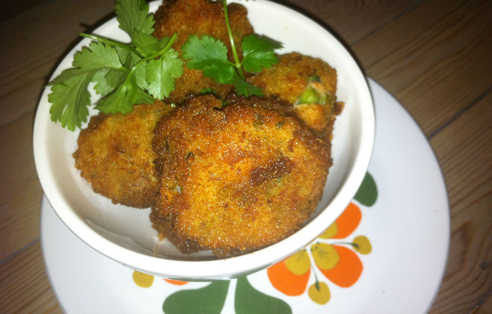 Empty the fridge - Aardappelkroketjes met gerookte zalm