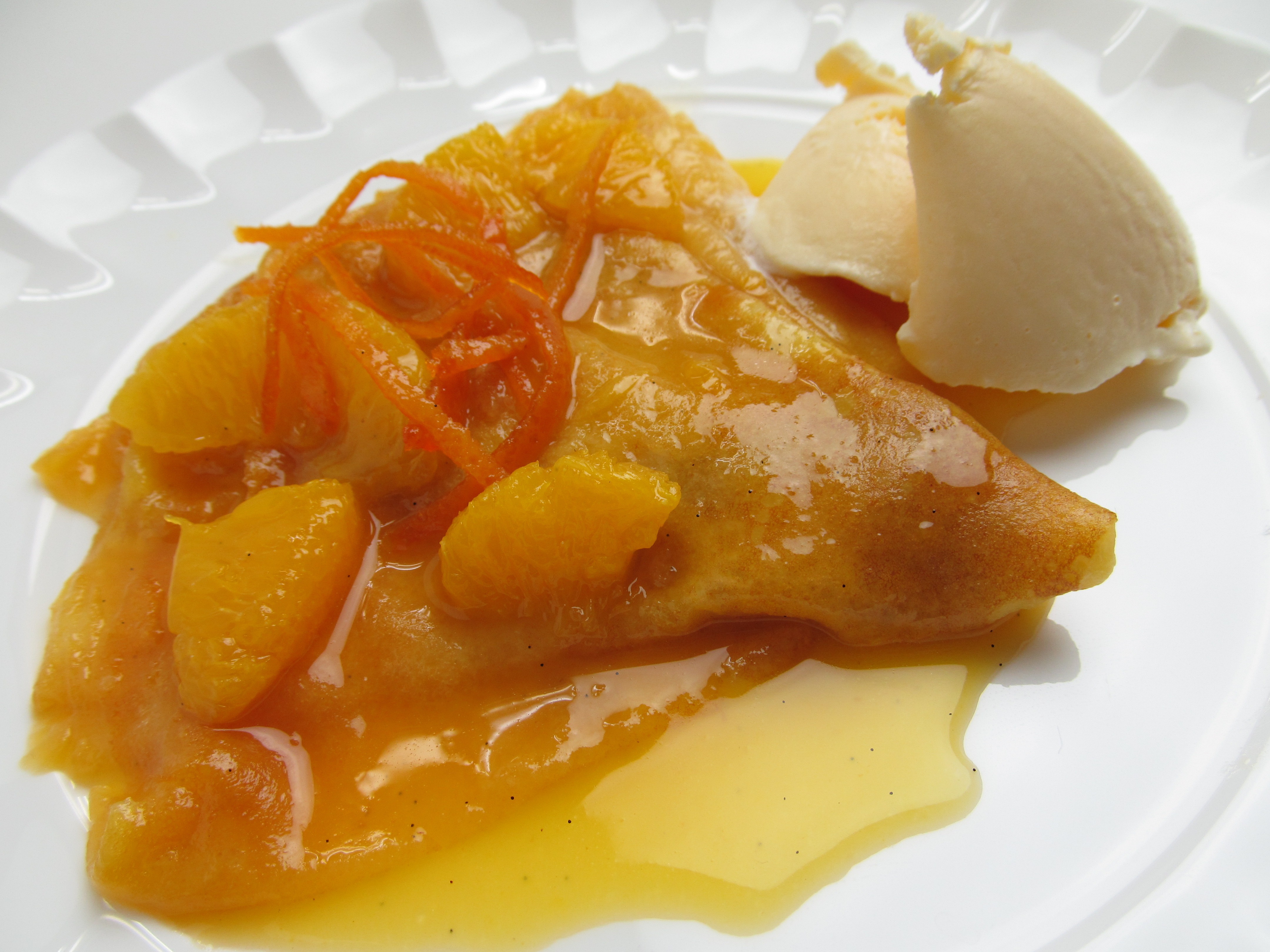 Empty the fridge - Crepes Suzette