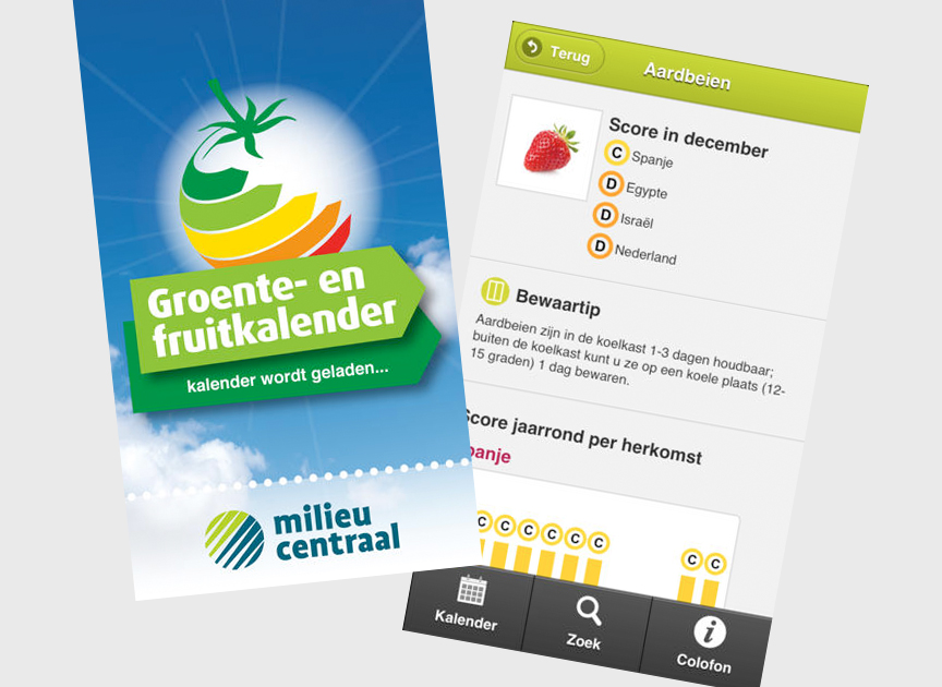 Empty the fridge - Groenten en fruit kalender