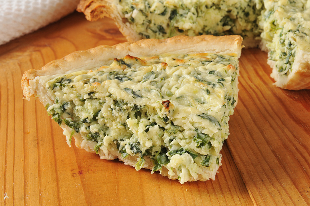 Empty the fridge - Quiche met spianzie en rijst