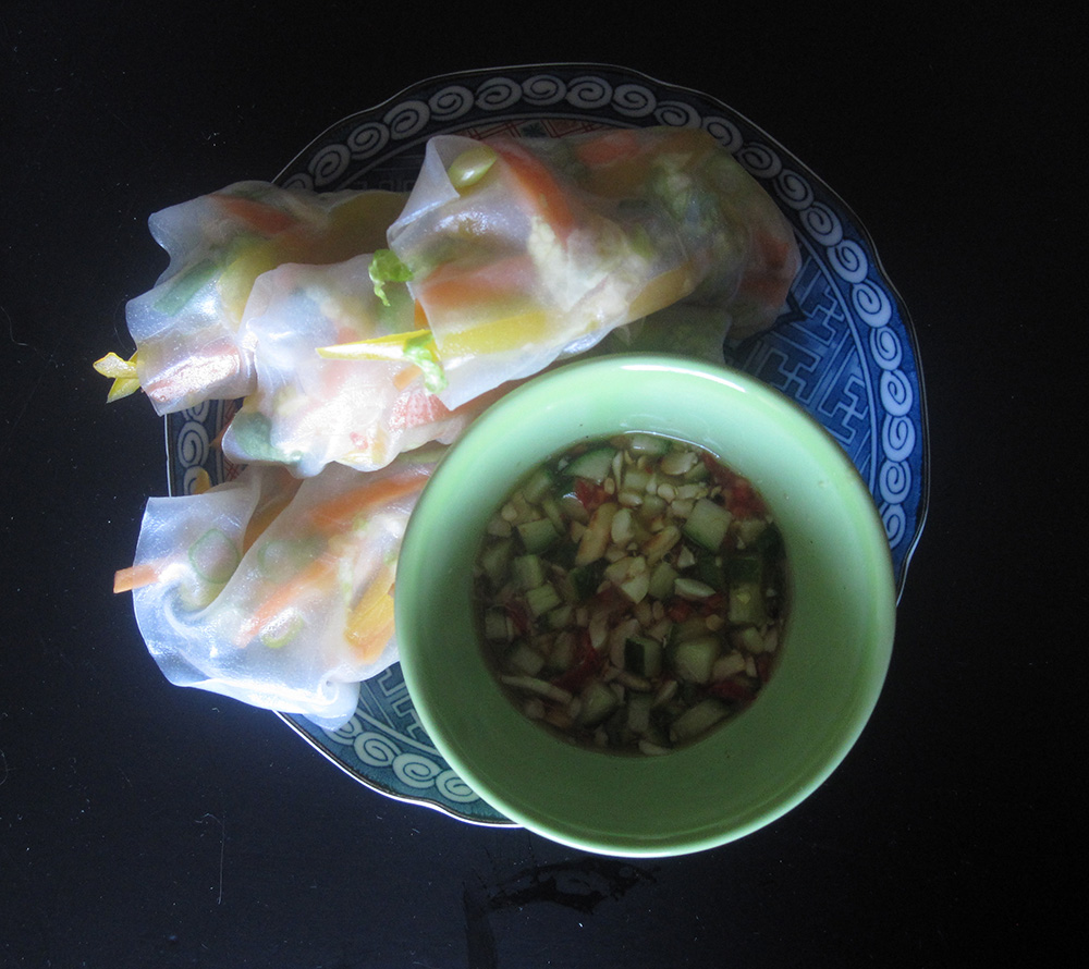 Empty the fridge - Springrolls