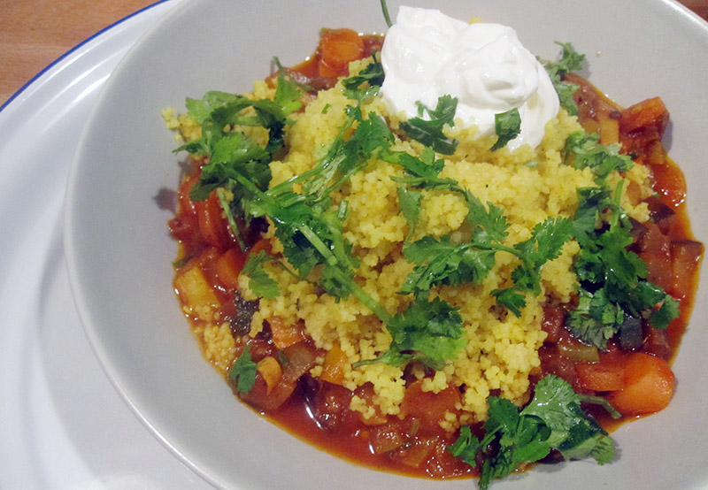 Empty the fridge - Marokaanse groentenstoofpot met couscous