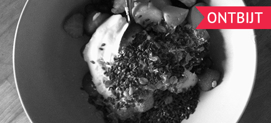 Empty the fridge - Berlin Challenge Woensdag - Yoghurt met fruit