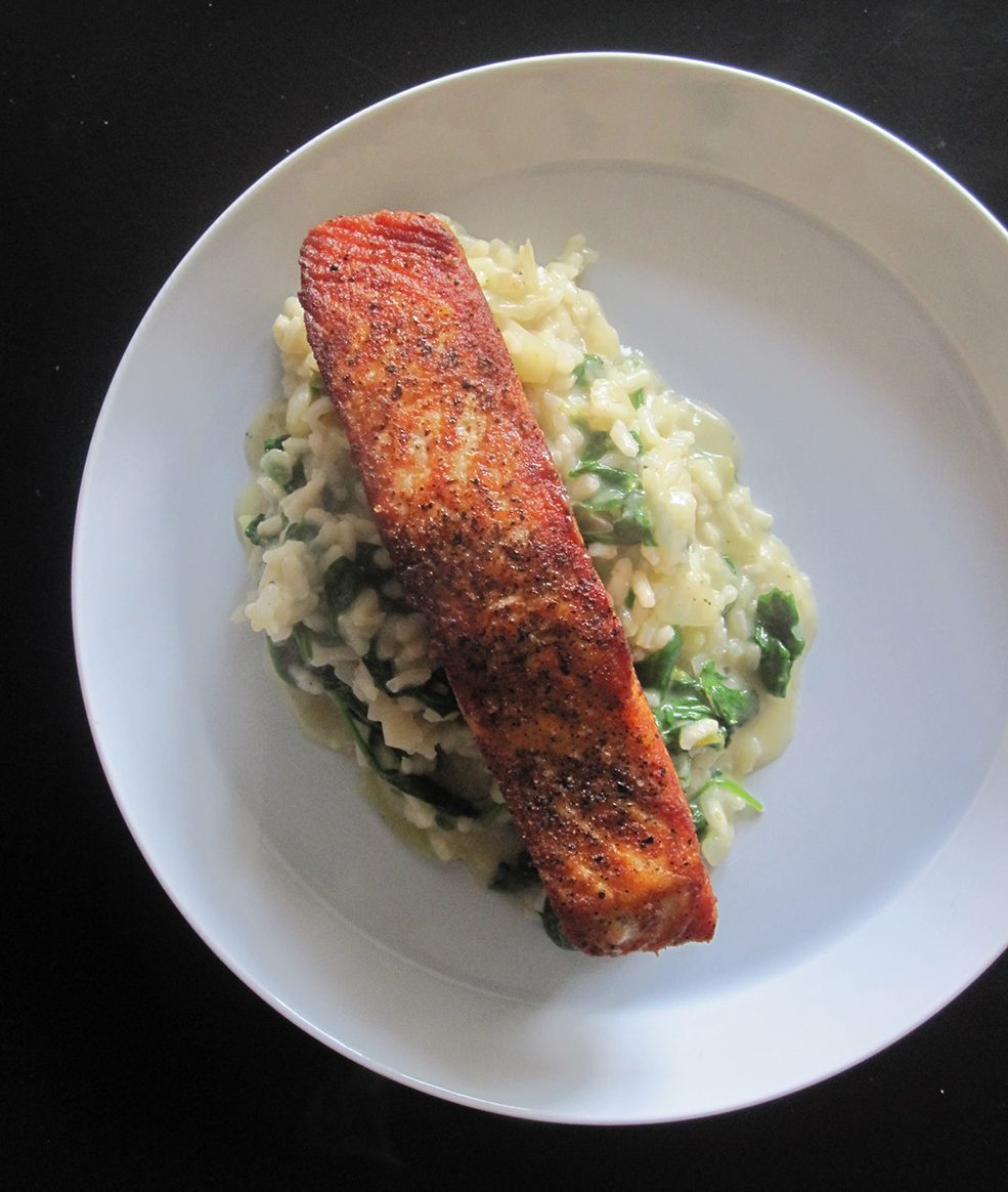 Empty the fridge - Risotto met venkel en spinazie