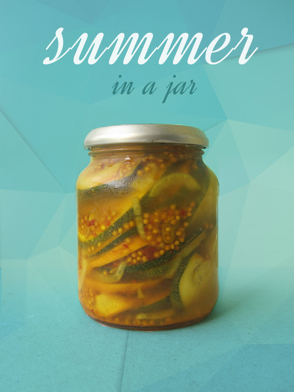 Empty the fridge - Gepekelde courgettes