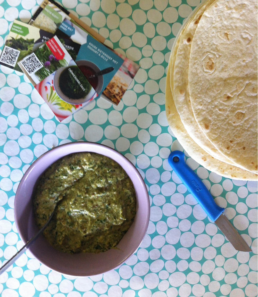 Empty the Fridge - Courgette pesto spread