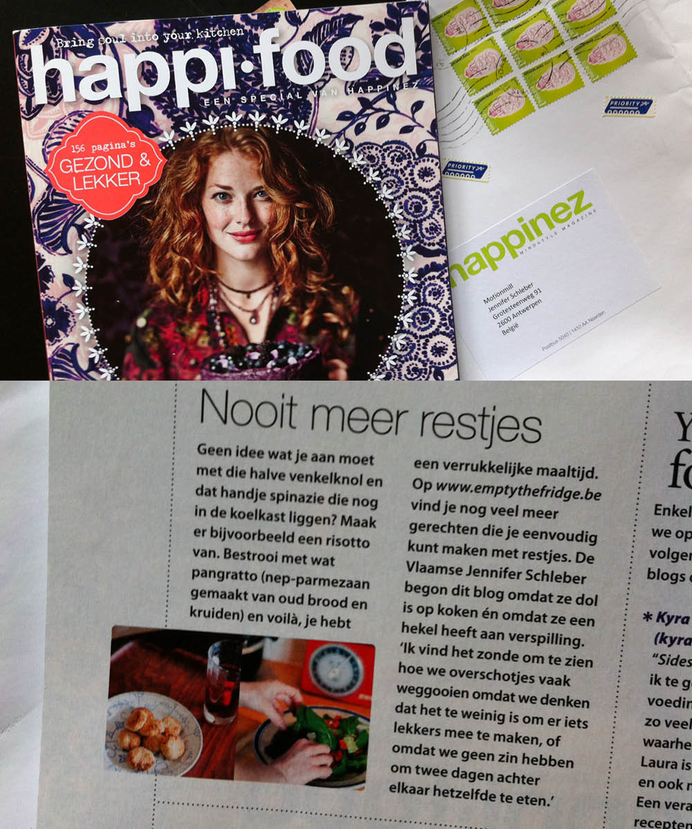 Empty the Fridge - Happifood - oktober 2014