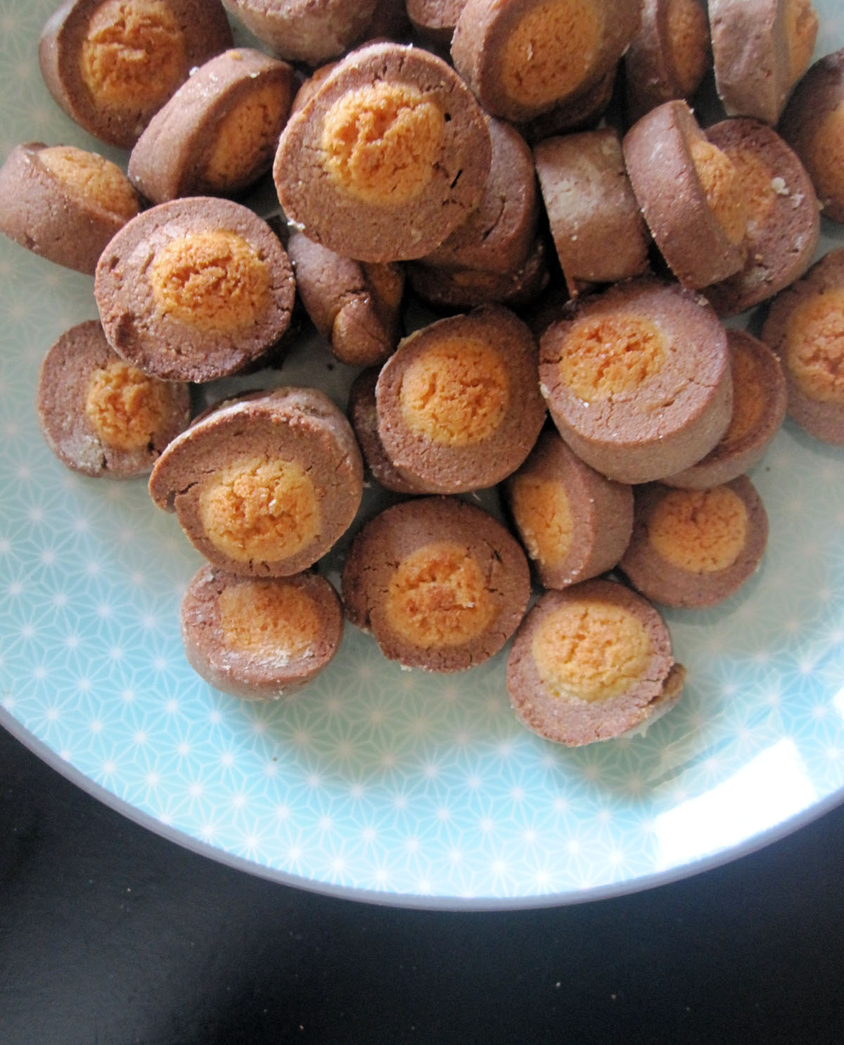Empty the Fridge - Ronde dambordkoekjes