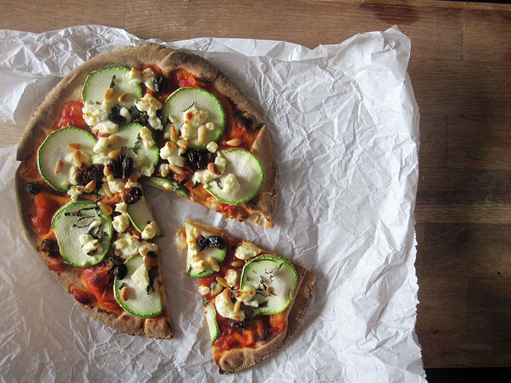 Empty the Fridge - Flatbread pizza