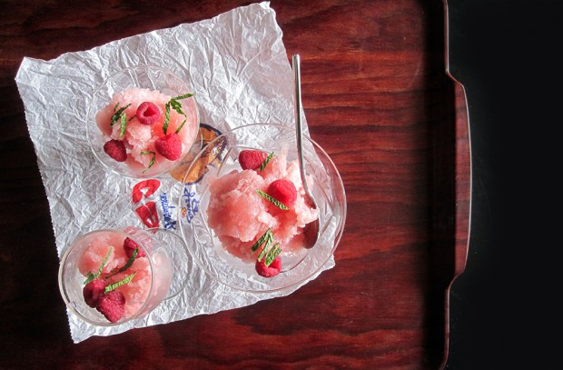Empty the Fridge - Sorbet van rose en perziken 3