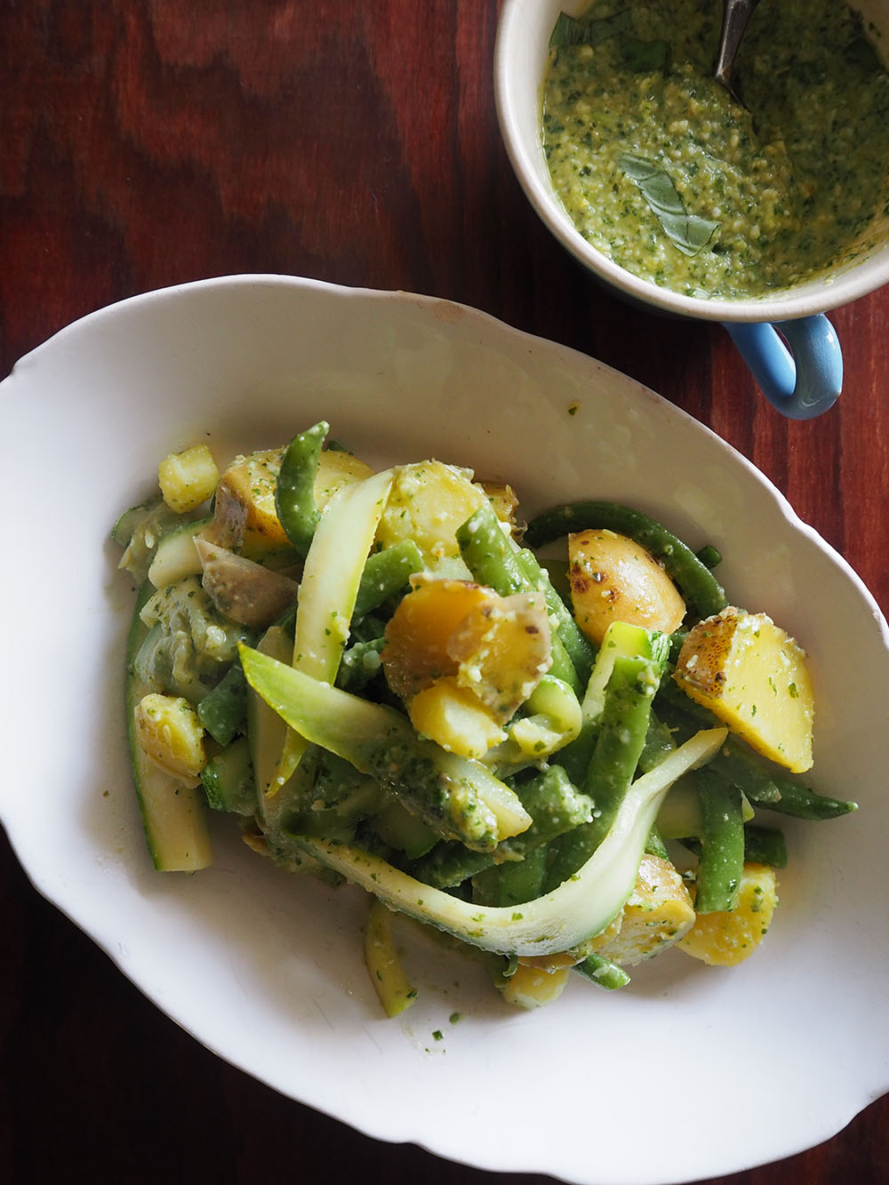 Empty the Fridge - Zoodles a la genovese