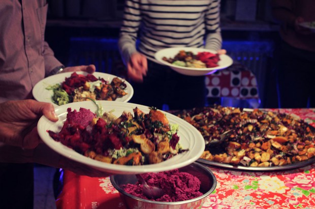 Empty the Fridge - Panzanella met pompoen spinazie en radicchio 2