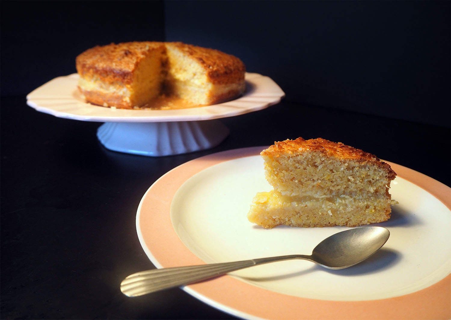 Polentataart met ‘faux’ lemon curd