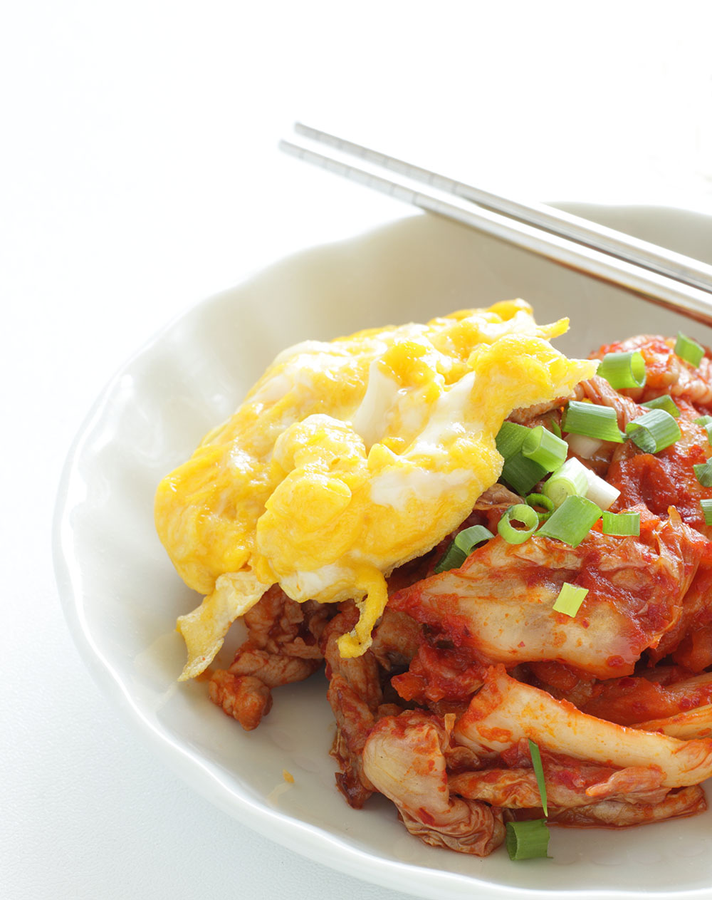 Empty the Fridge - Kimchi omelet