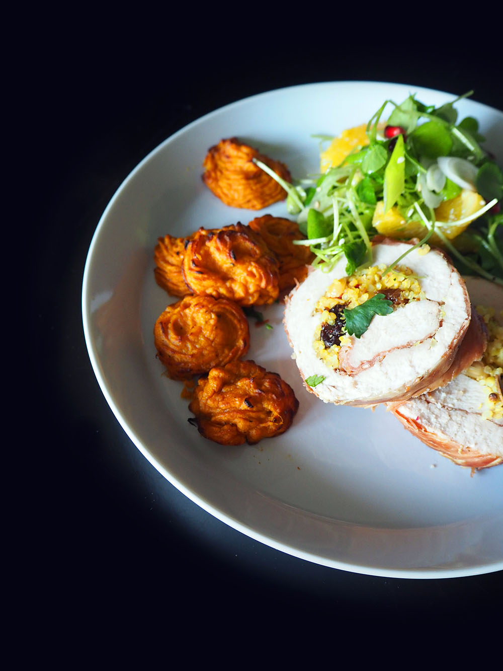Empty the Fridge - Kalkoenrollade met quinoa notenvulling