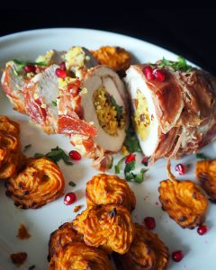 Empty the Fridge - Kalkoenrollade met quinoa notenvulling