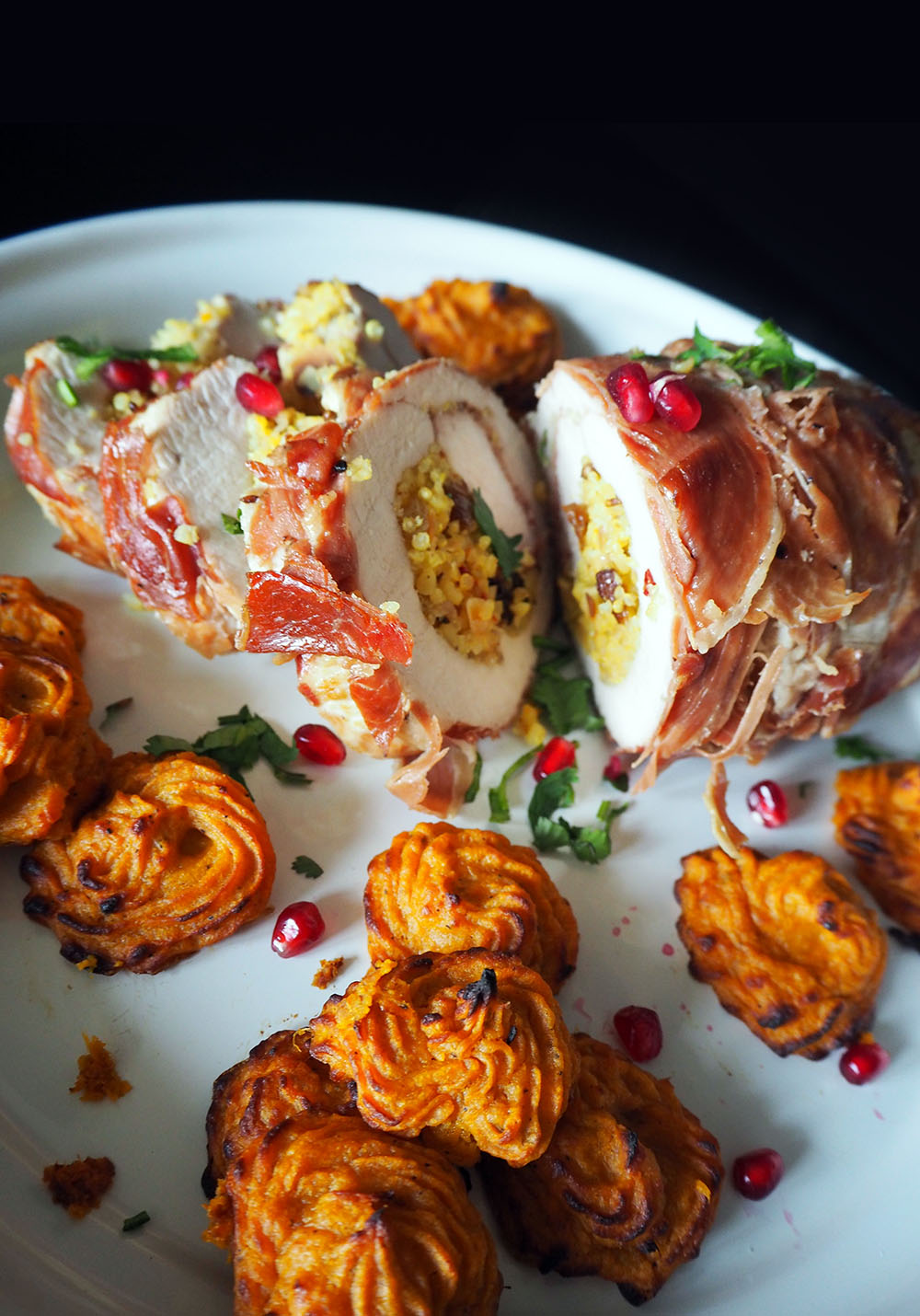 Empty the Fridge - Kalkoenrollade met quinoa notenvulling