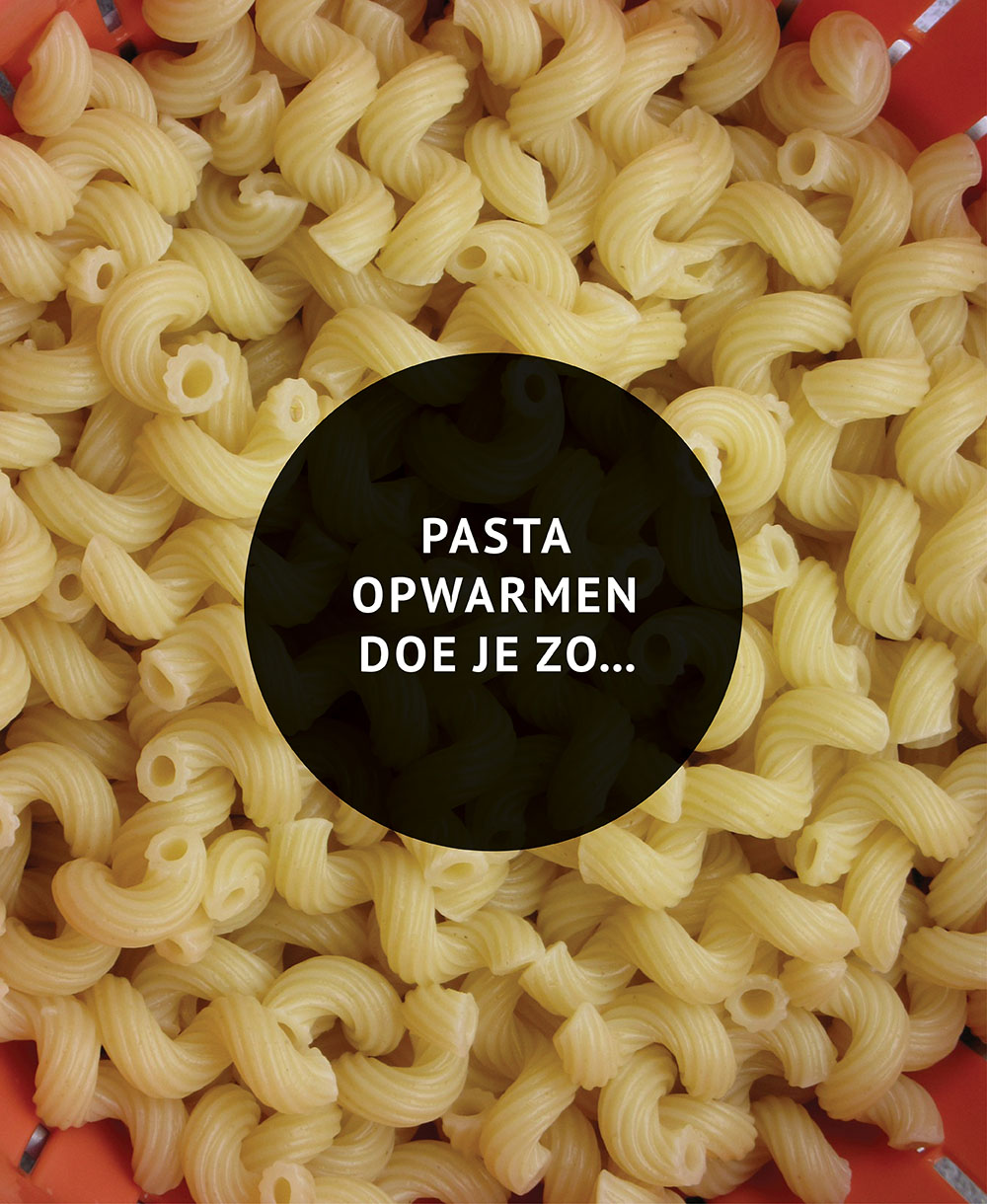 Empty the Fridge - Pasta opwarmen doe je zo