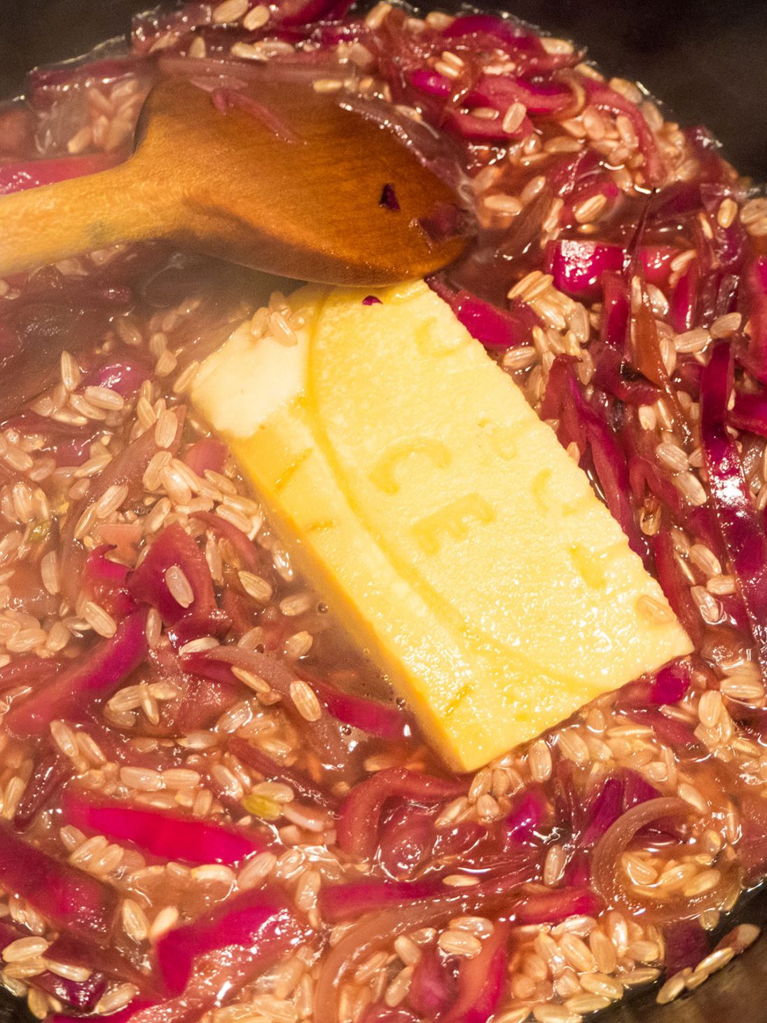 Empty the Fridge - Risotto met rode kool
