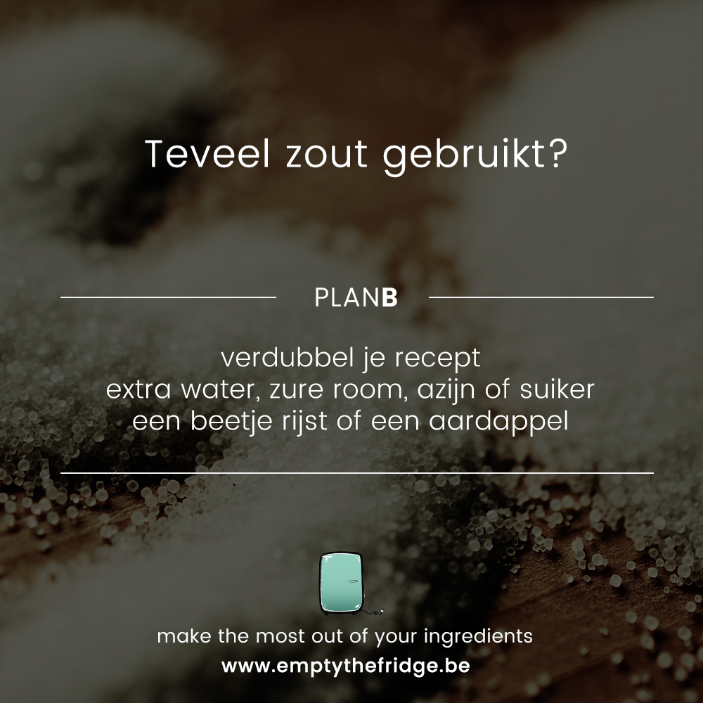 Empty the Fridge - Teveel zout gebruikt?