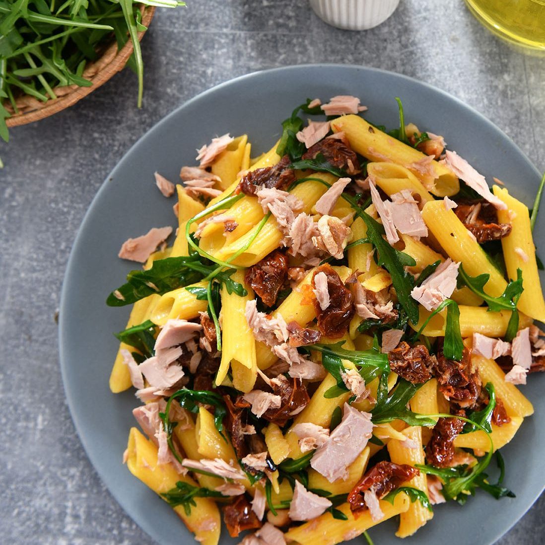 Empty the Fridge - Pasta met spinazie en tonijn Empty the Fridge - Pasta met spinazie en tonijn