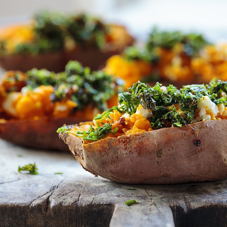 Empty the fridge - Jacket sweet potatoes Empty the fridge - Jacket sweet potatoes